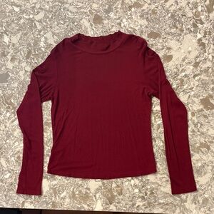 Eddie Bauer Burgundy Long Sleeve mini-turtleneck